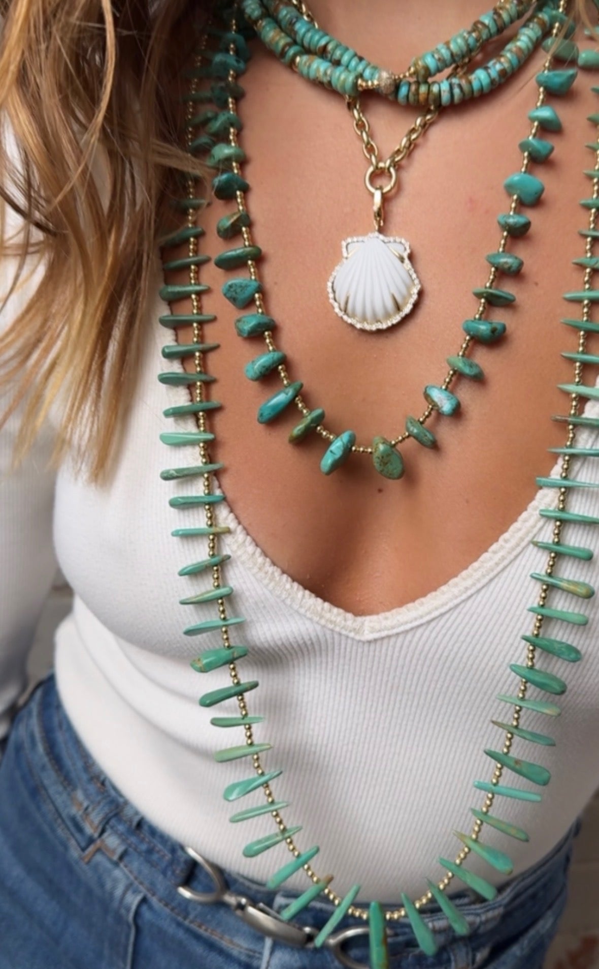 GREEN TURQUOISE NECKLACES