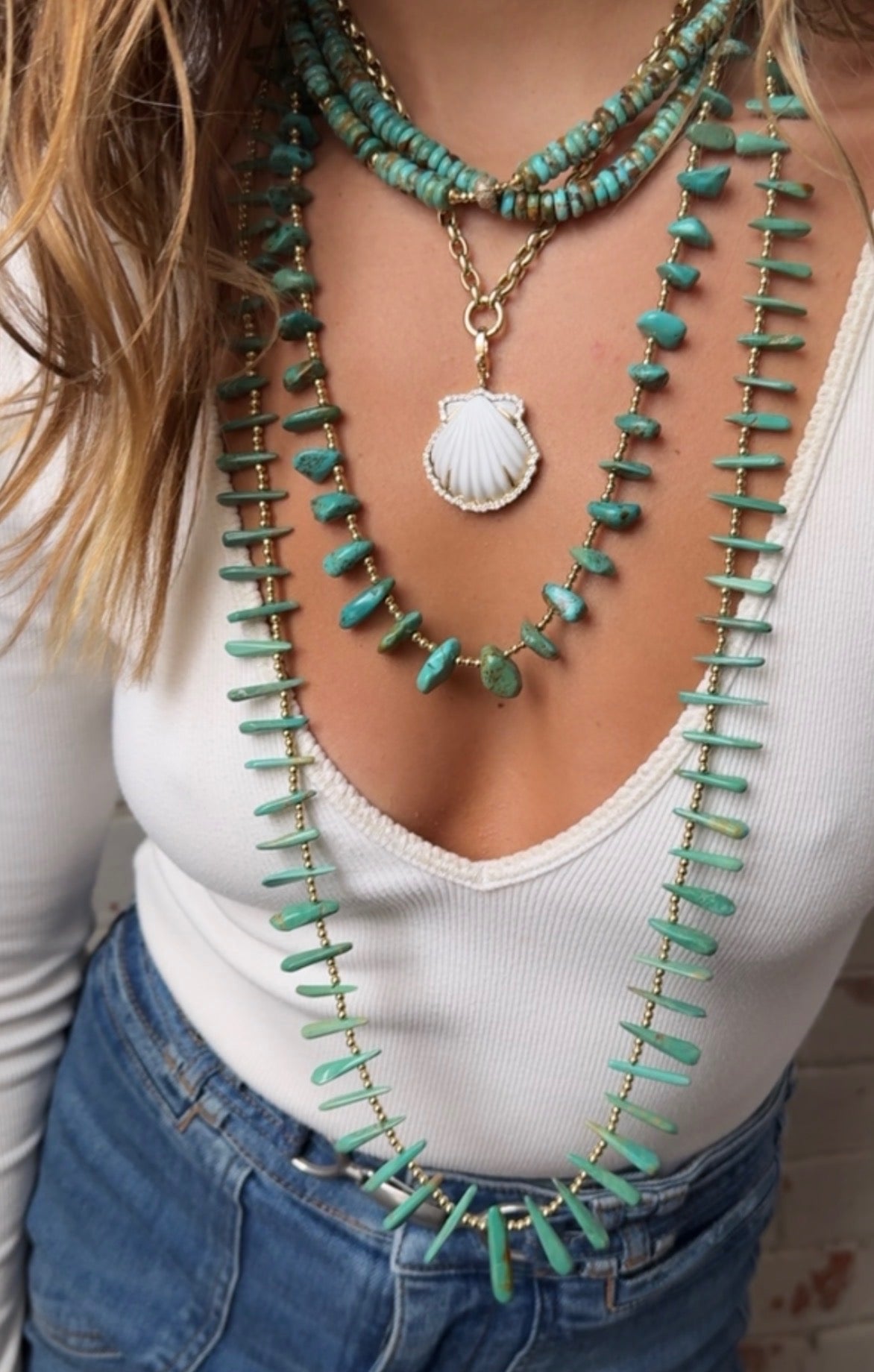 GREEN TURQUOISE NECKLACES