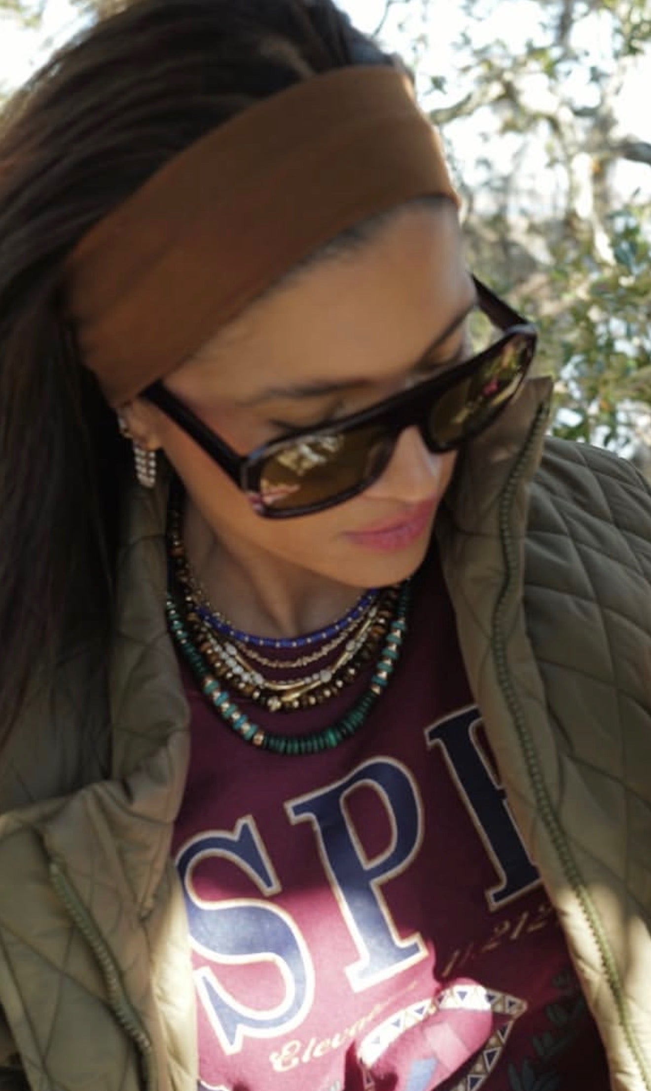 MALACHITE AND OPAL NECKLACE