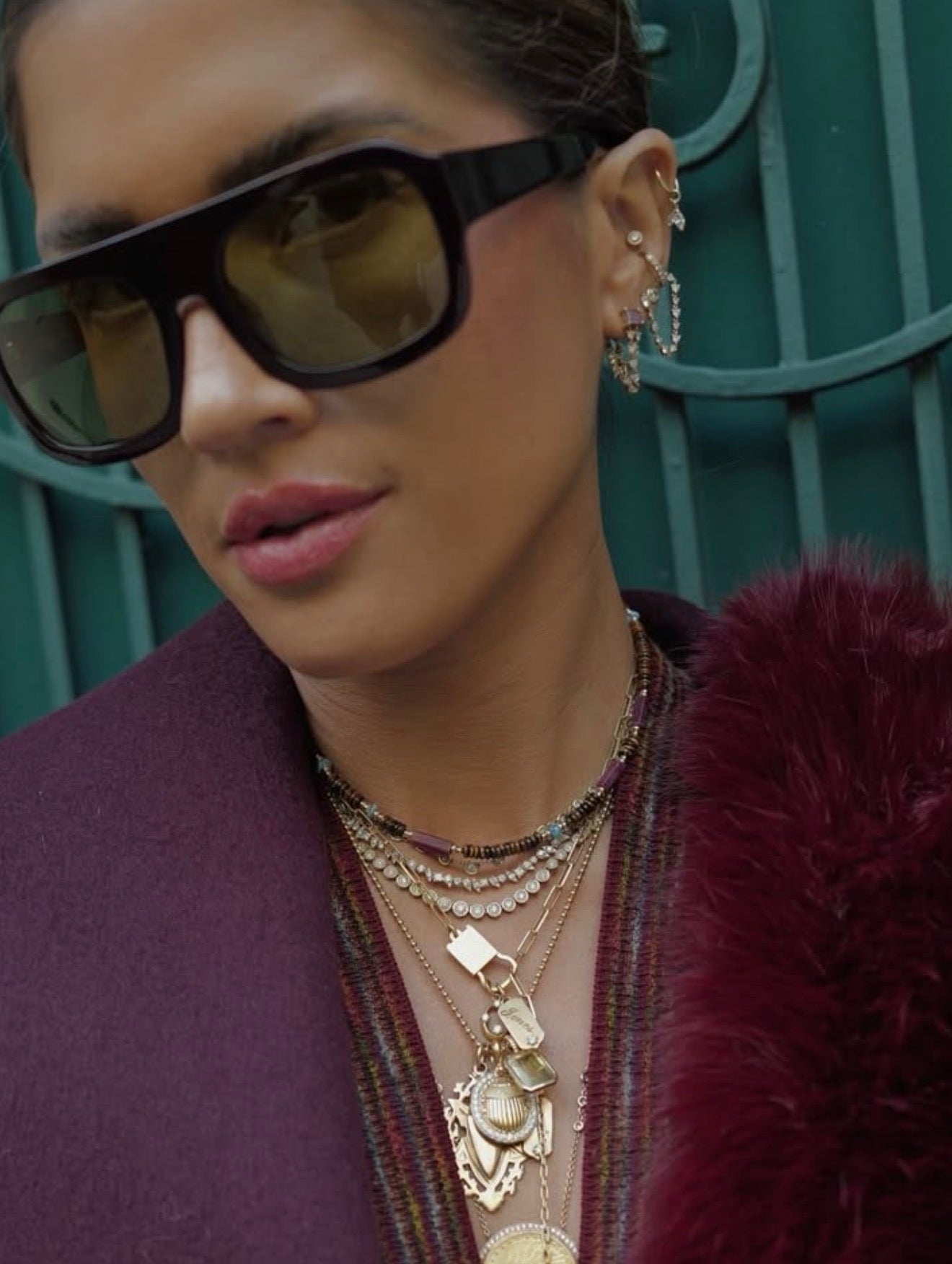 TIGER EYE, RUBY & TURQUIOSE BEADED NECKLACES