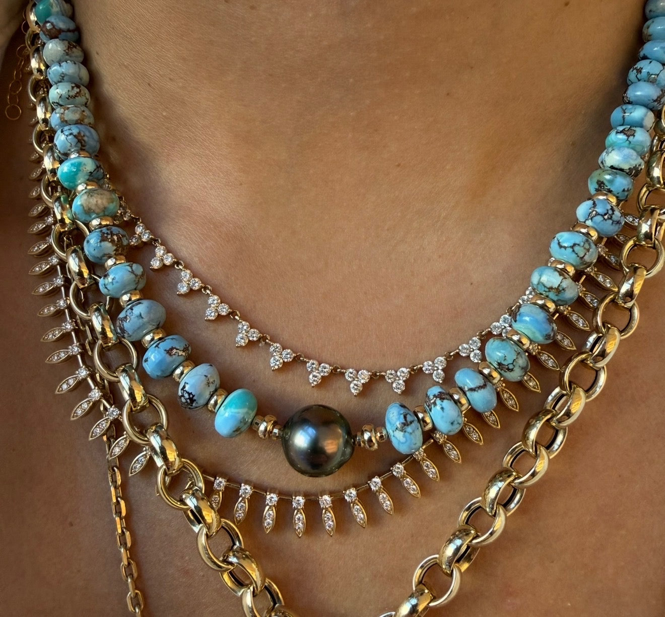 THE DIAMOND DROP TENNIS NECKLACE