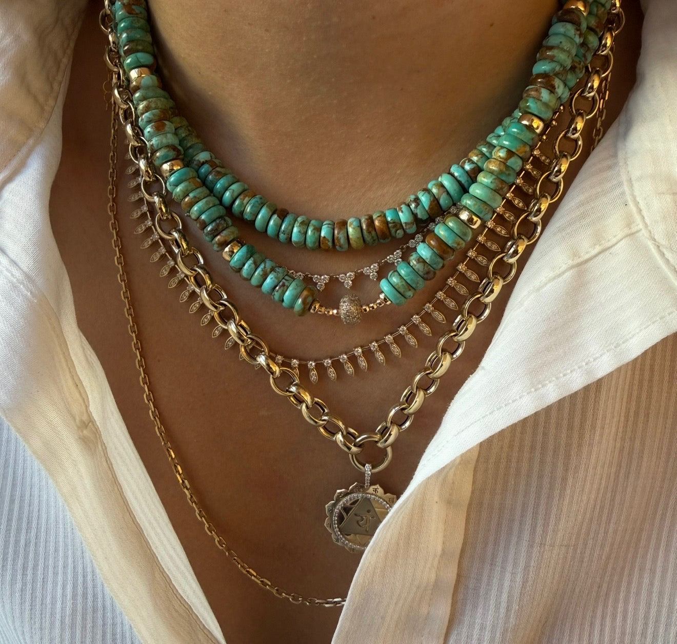 THE DIAMOND DROP TENNIS NECKLACE