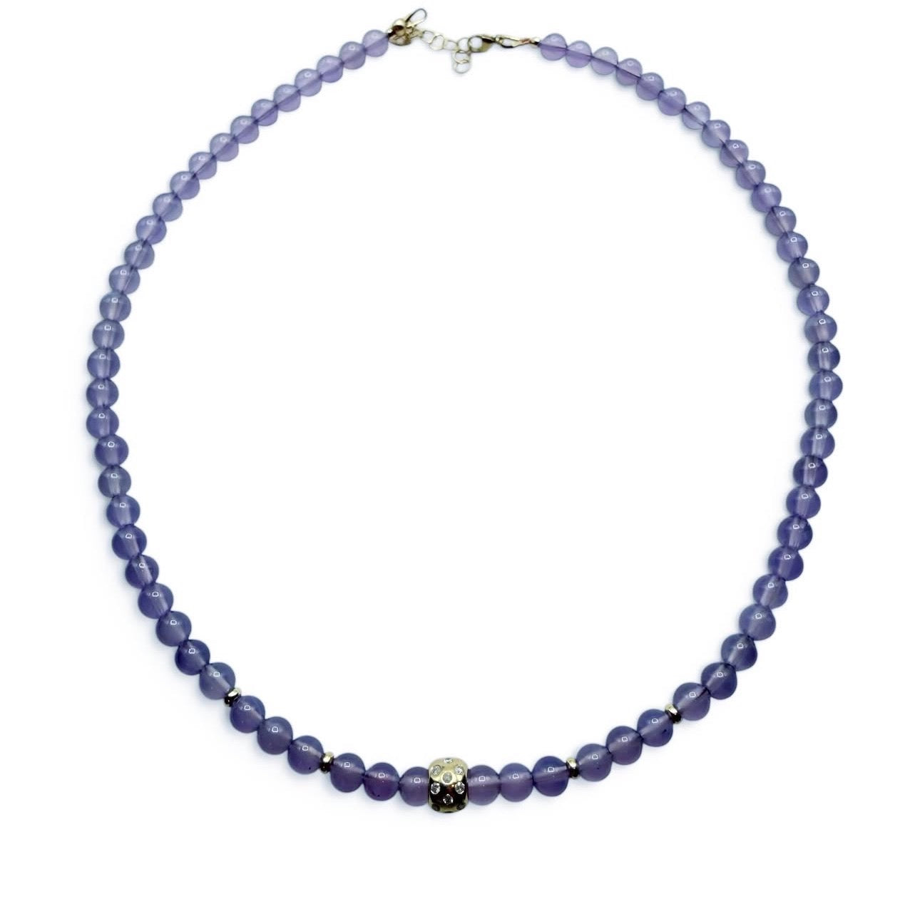 PURPLE CHALCEDONY NECKLACES