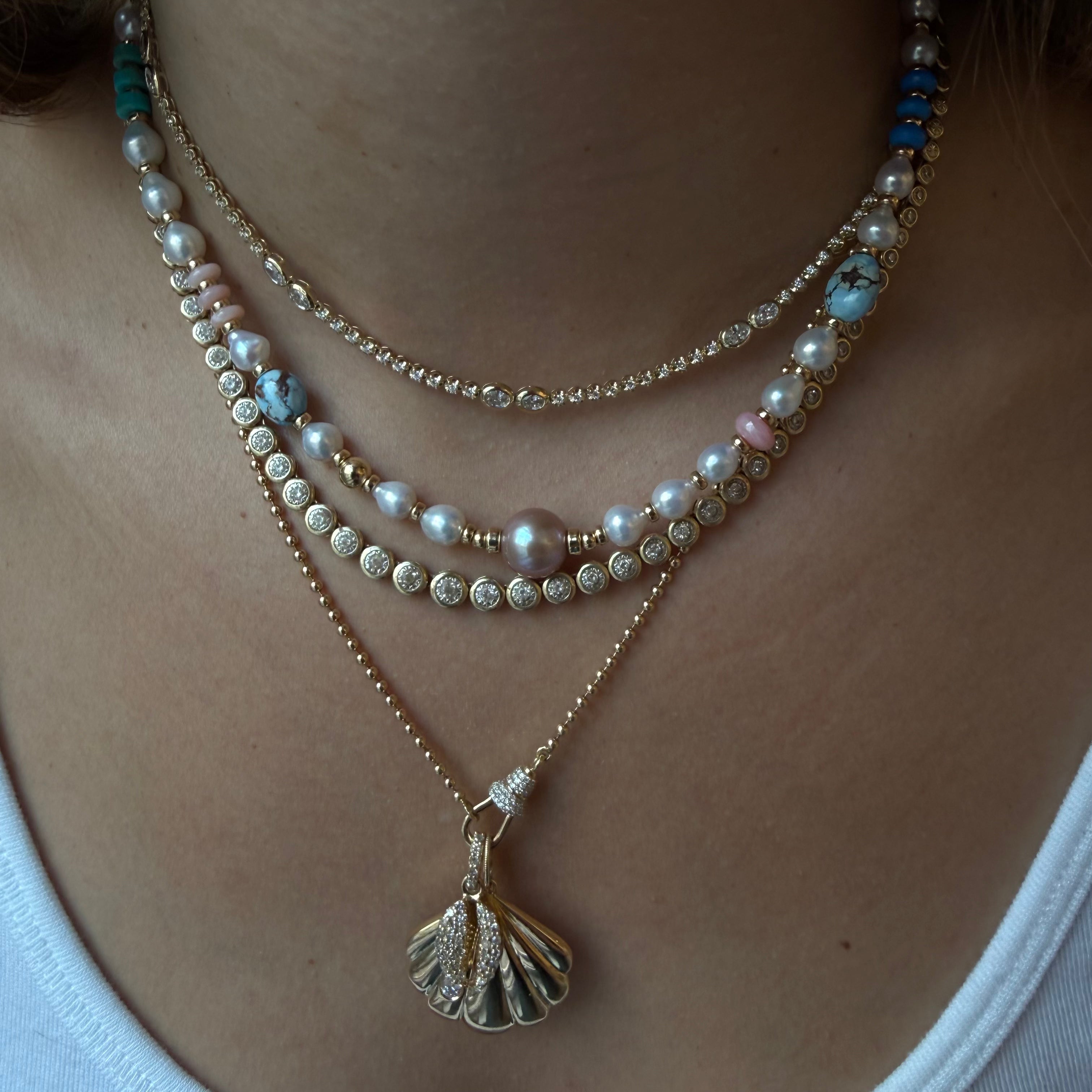 14K GOLD SHELL CHARM