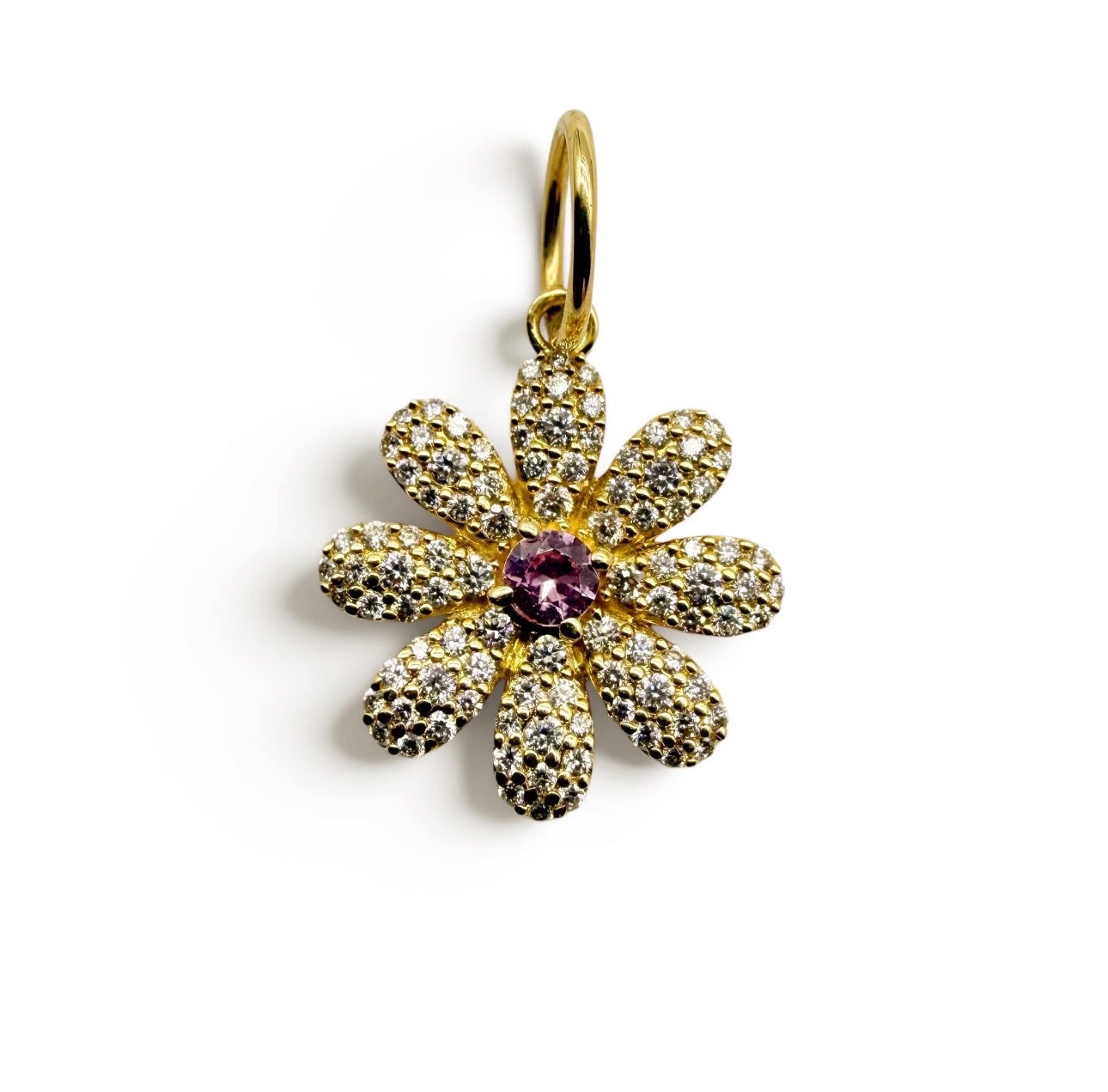 DIAMOND FLOWER GIRL CHARM