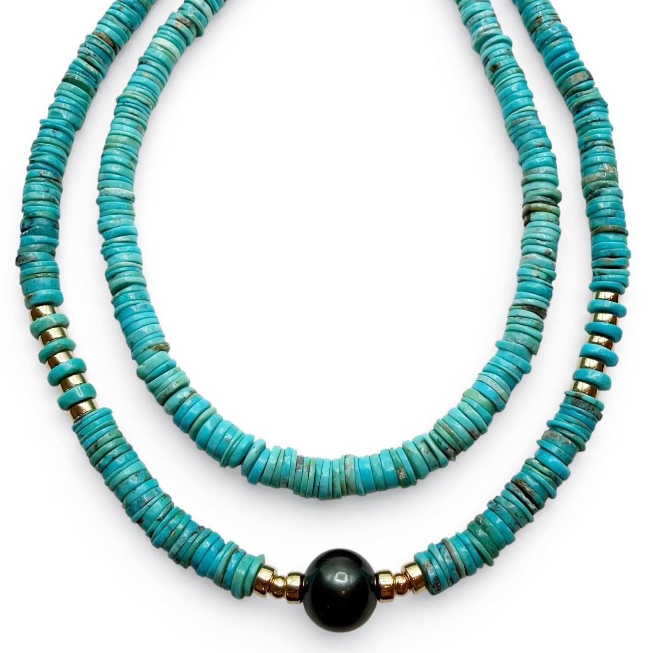 SLEEPING BEAUTY TURQUOISE HEISHI NECKLACES