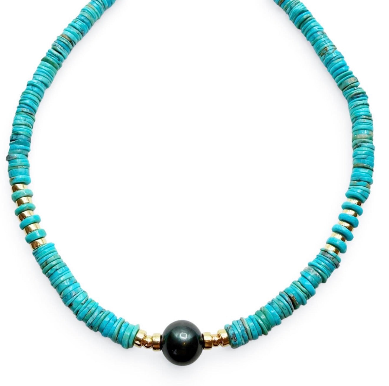 SLEEPING BEAUTY TURQUOISE HEISHI NECKLACES