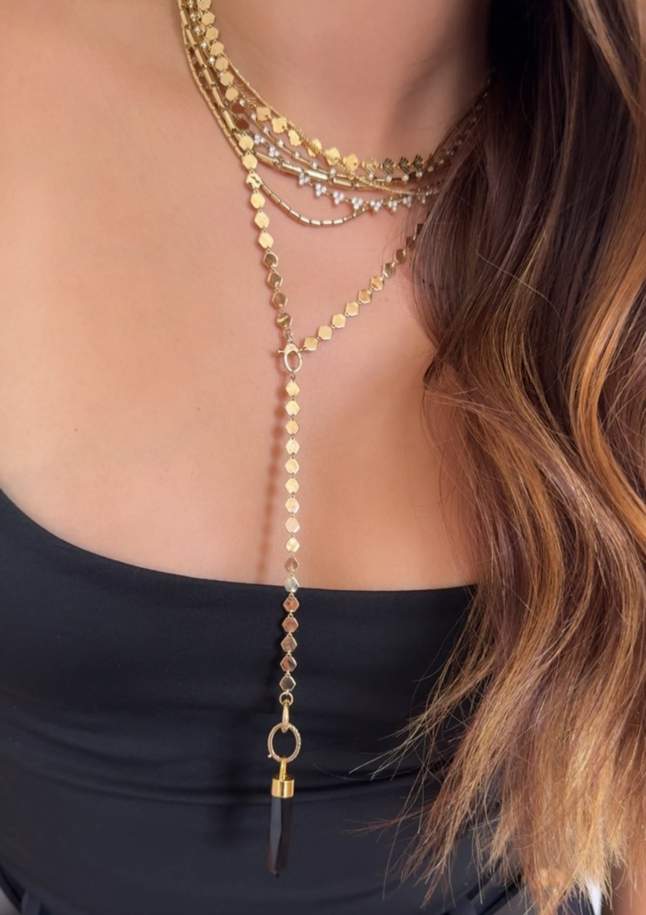 14K GOLD DISC CHAIN