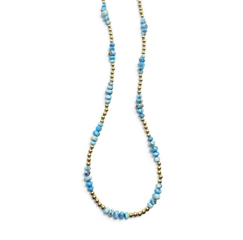 GOLDEN HILL & GOLD BEADED NECKLACE