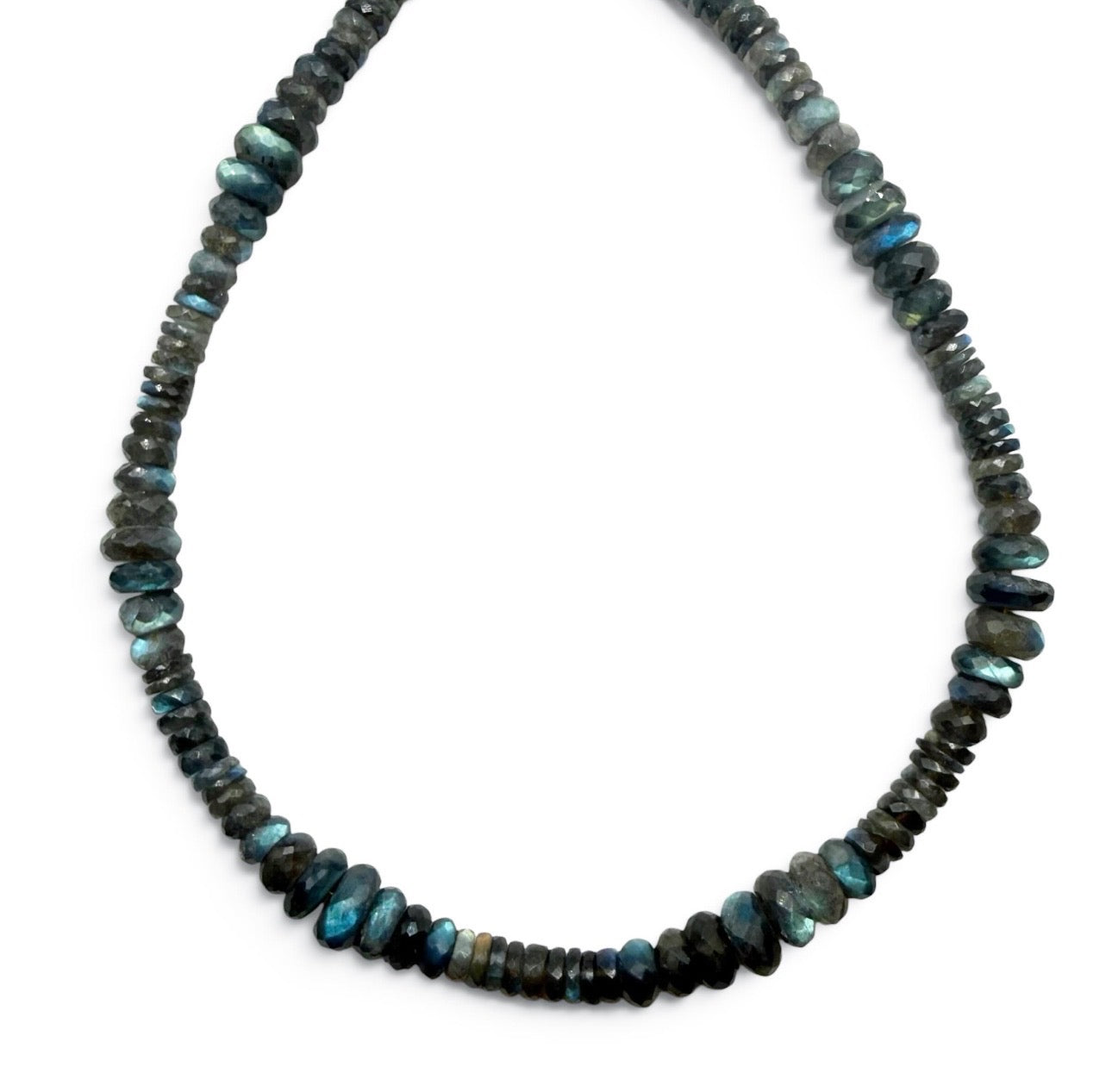 LABRADORITE GEMSTONE BEADED NECKLACE