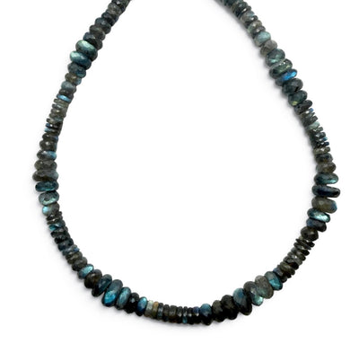LABRADORITE GEMSTONE BEADED NECKLACE