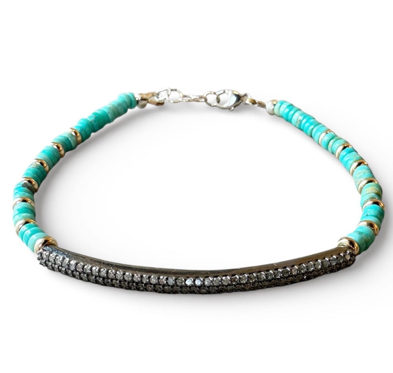 TURQUOISE & DIAMOND BRACELET