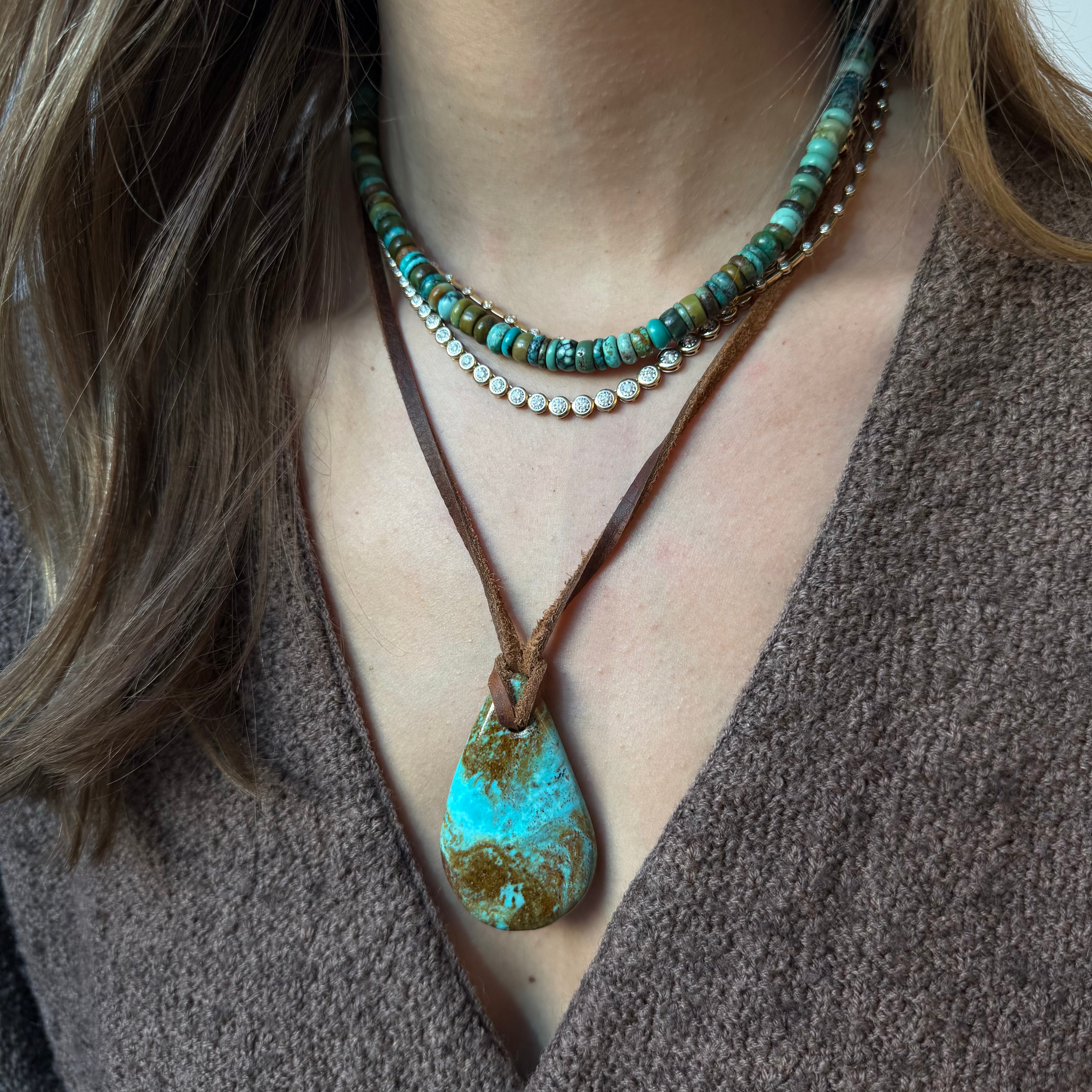 TURQUOISE GEMSTONE AMULET