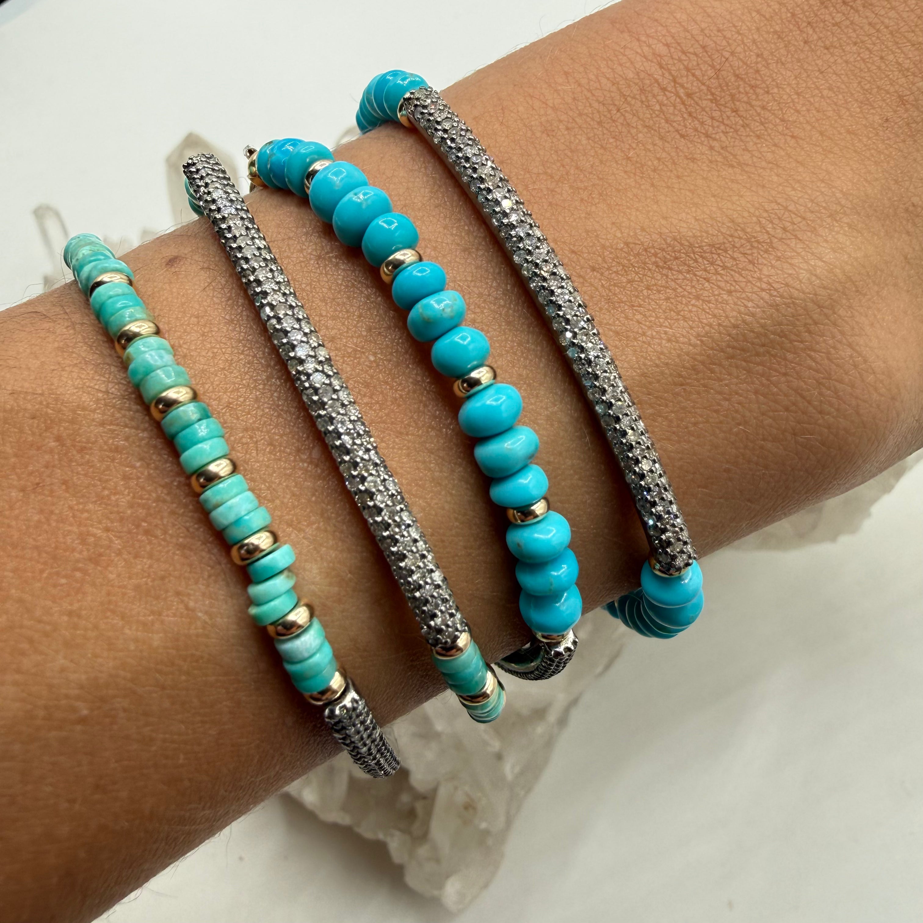 TURQUOISE & DIAMOND BRACELET