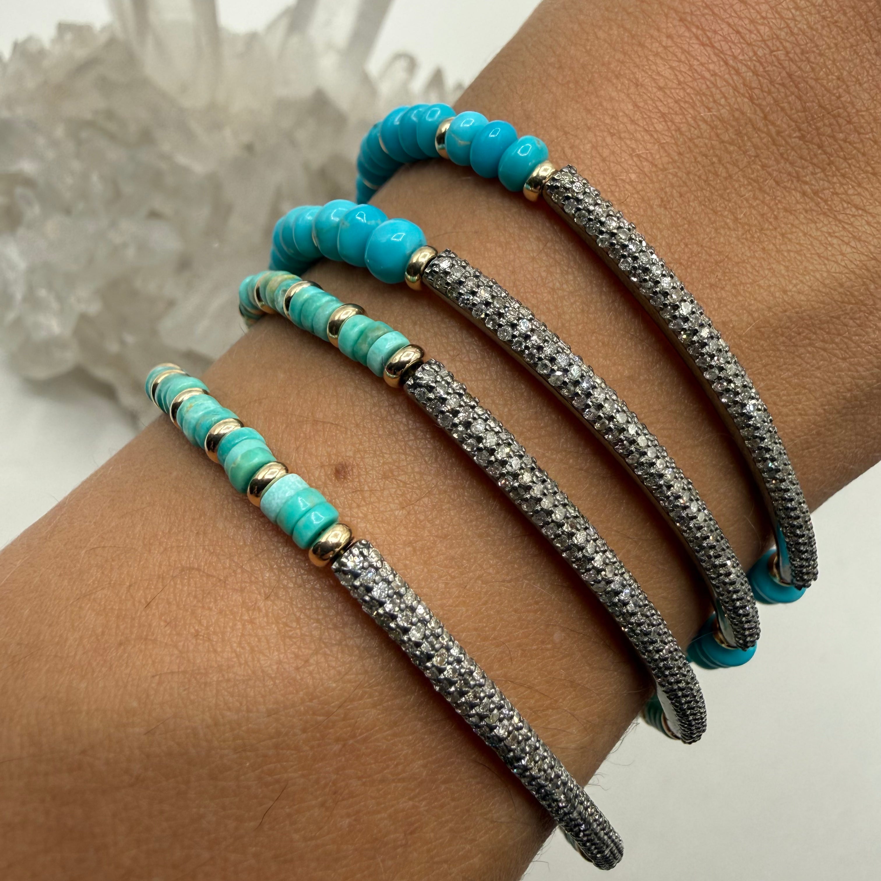TURQUOISE & DIAMOND BRACELET