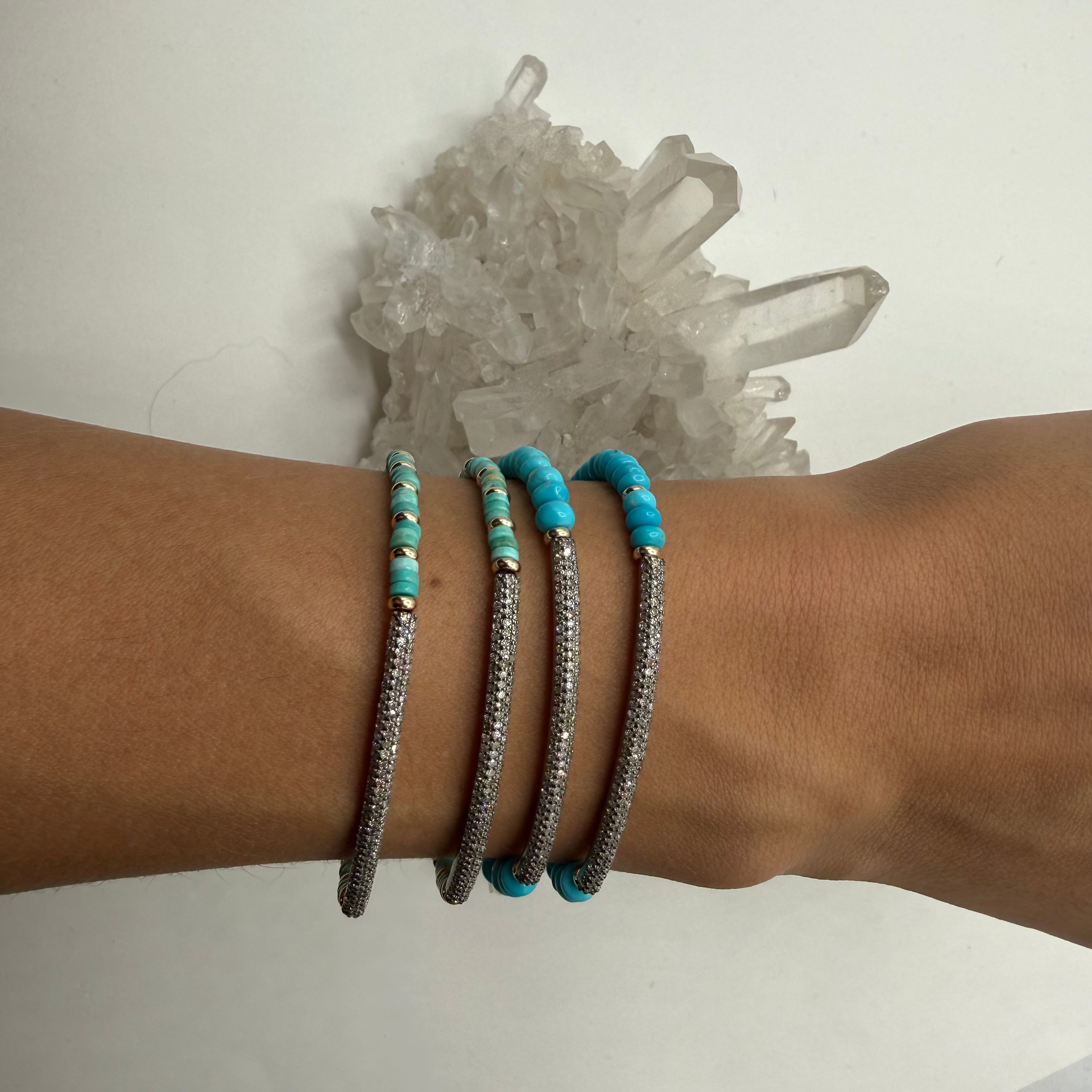 TURQUOISE & DIAMOND BRACELET
