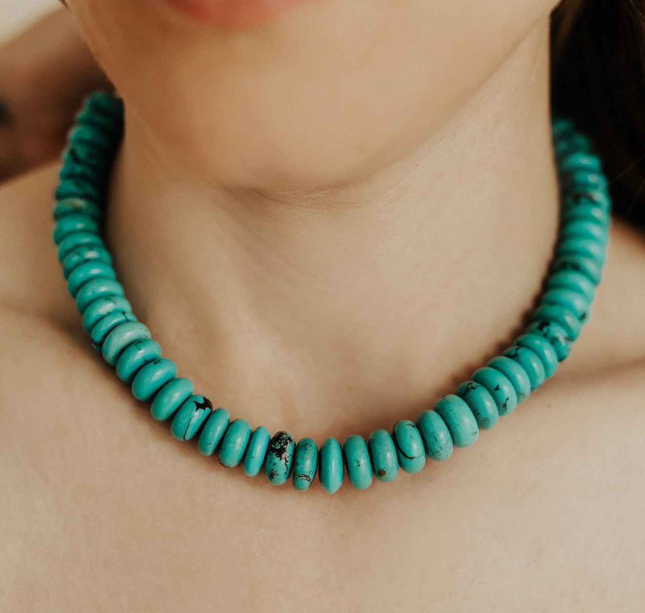 9MM TURQUOISE NECKLACE