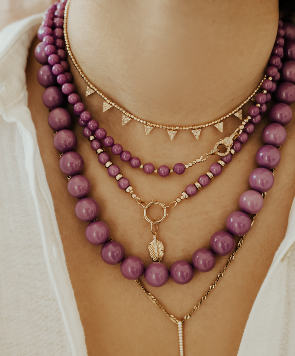 PURPLE OPAL NECKLACE