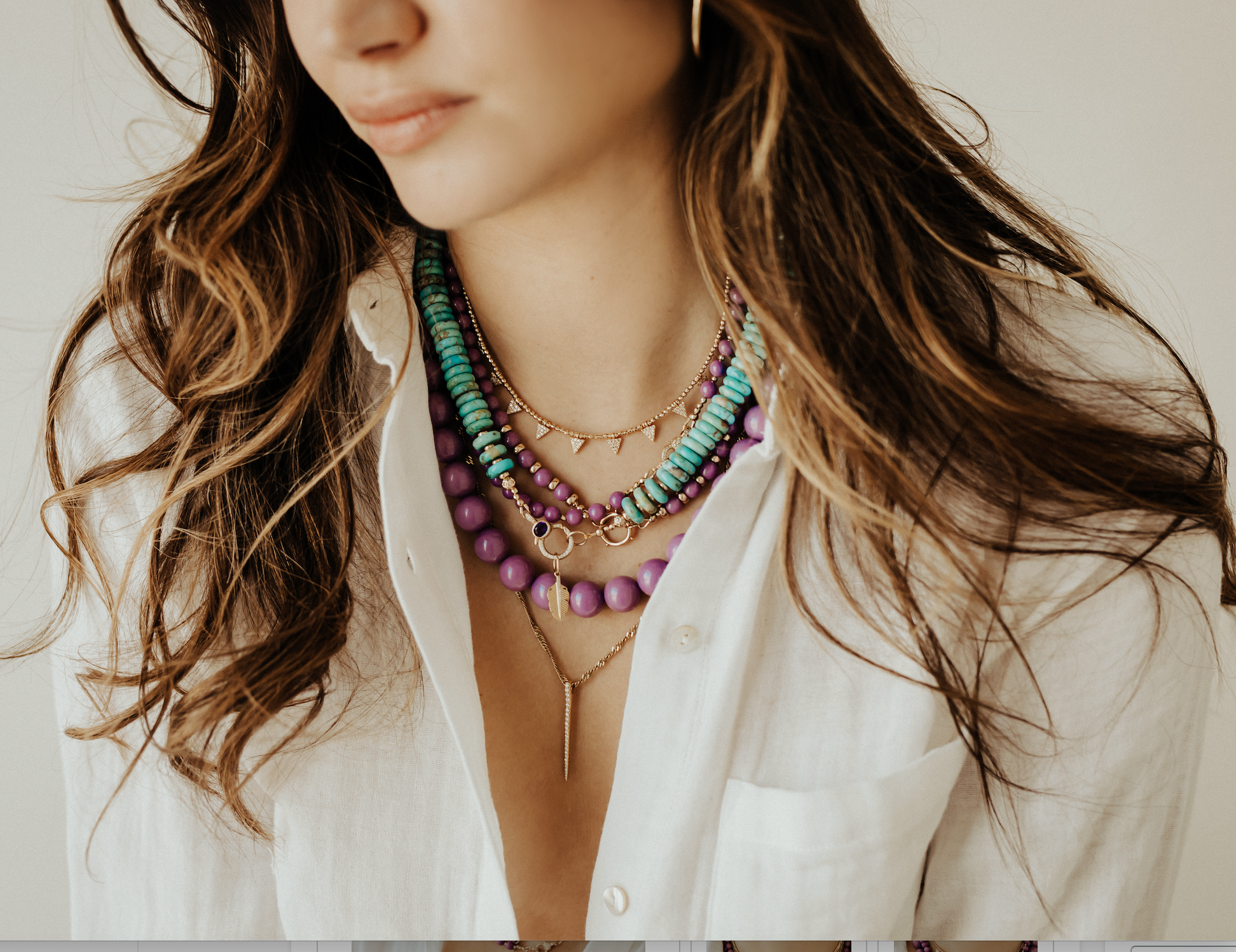PURPLE OPAL NECKLACE