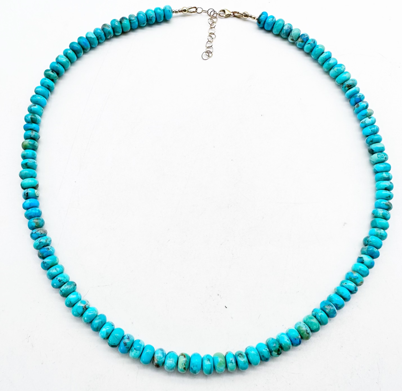 6-7MM BLUE TURQUOISE NECKLACE