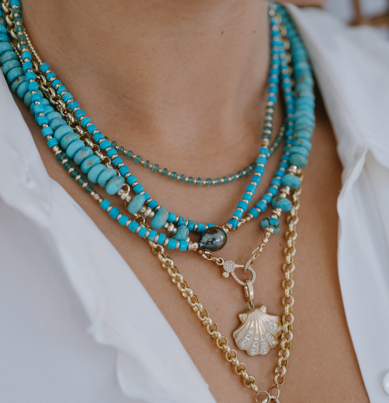 THE TAHITIAN ANTIQUITY NECKLACES. ALL ONE OF A KIND.