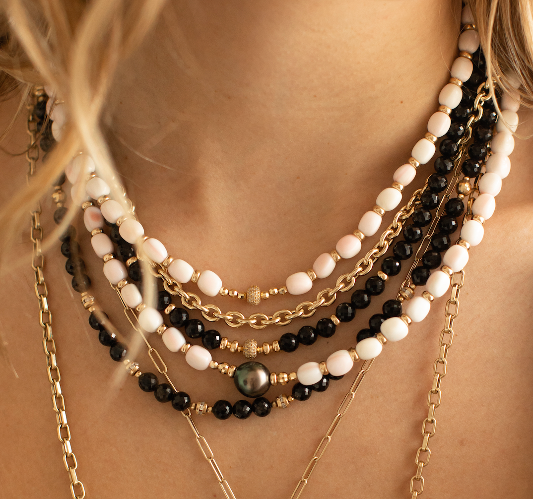 PINK SHELL NECKLACES