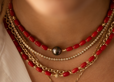 RED CORAL NECKLACES