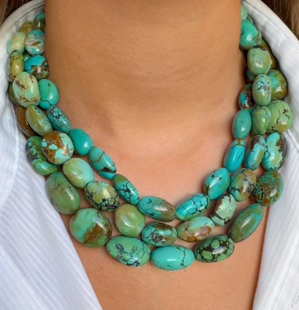 TURQUOISE NUGGET NECKLACE