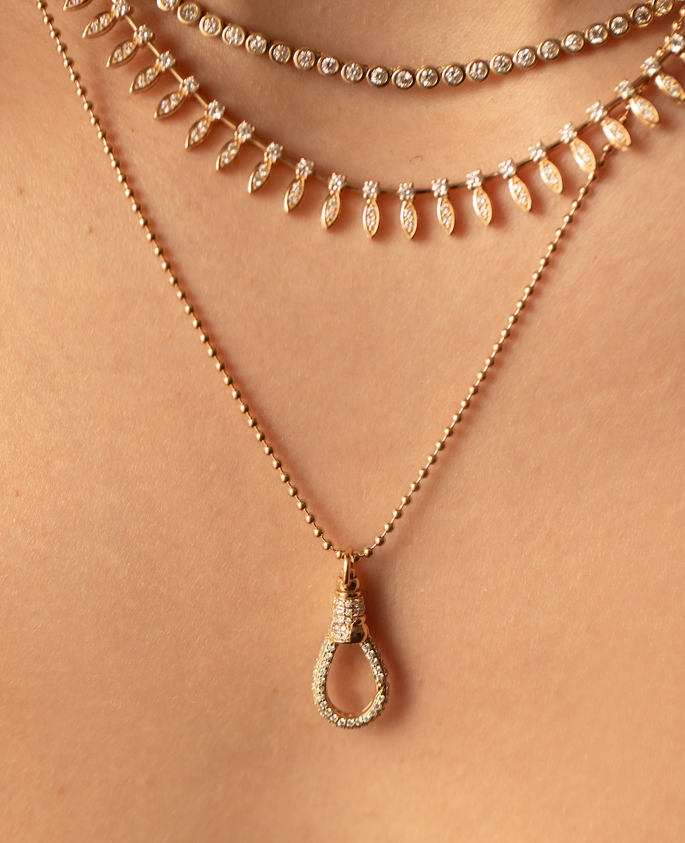 THE DIAMOND EGYPTIAN GODDESS NECKLACE