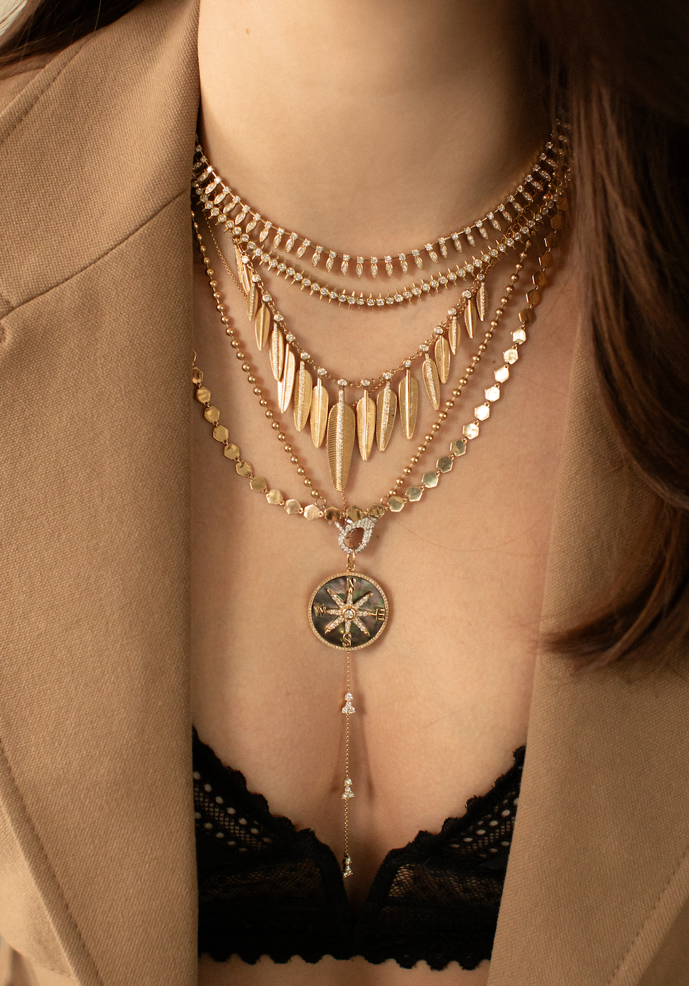 THE DIAMOND EGYPTIAN GODDESS NECKLACE