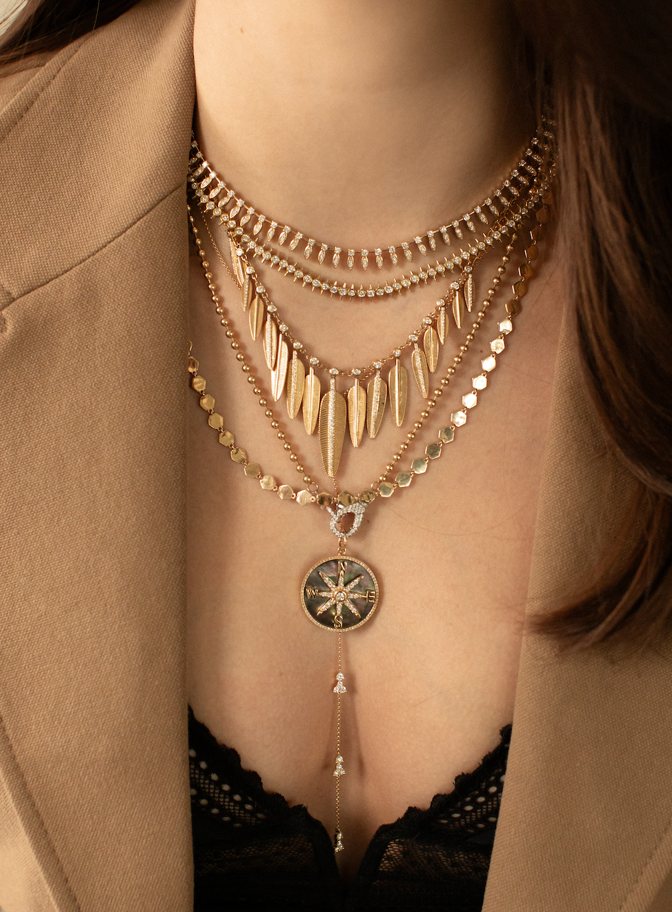 THE DIAMOND FEATHER NECKLACE