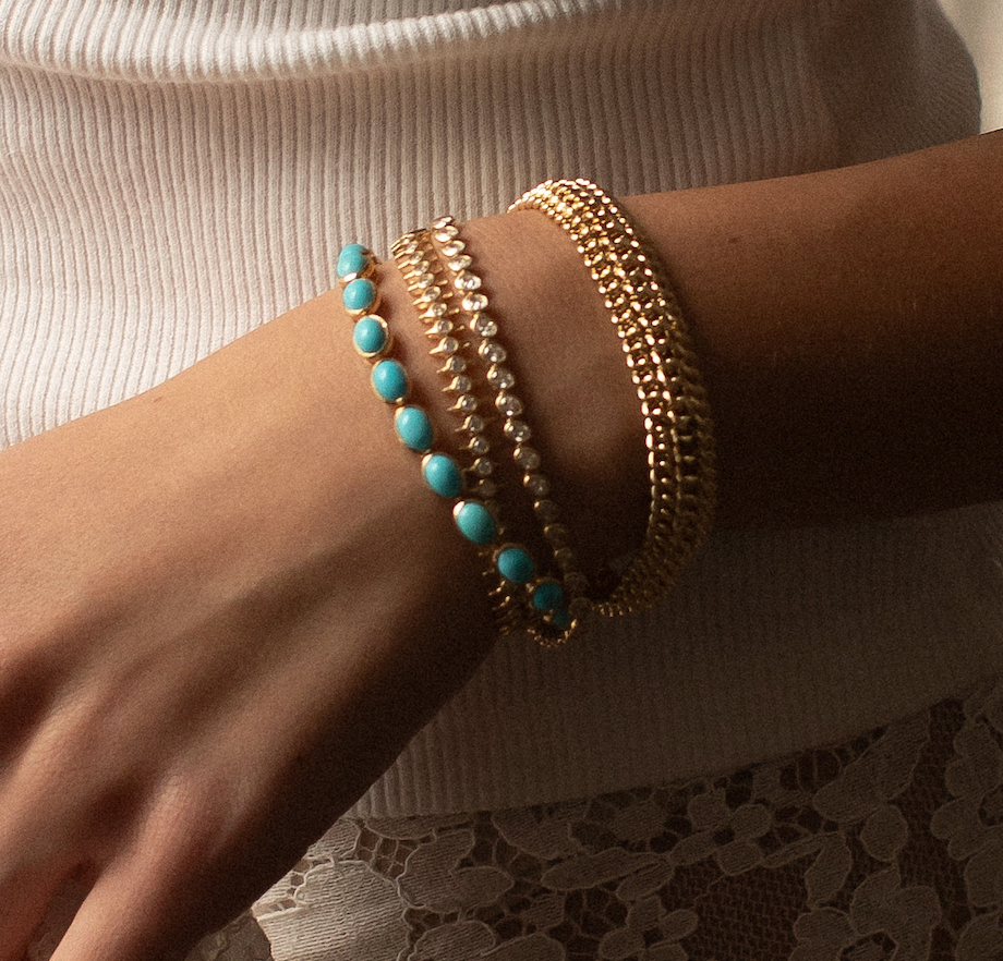 18K GOLD FILL CUBAN LINK BRACELET