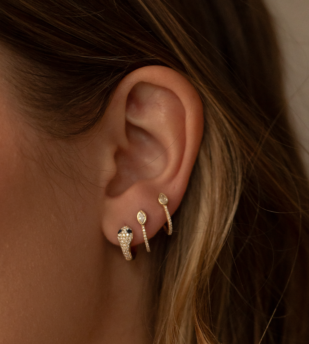 DIAMOND MARQUISE DIAMOND EARRINGS
