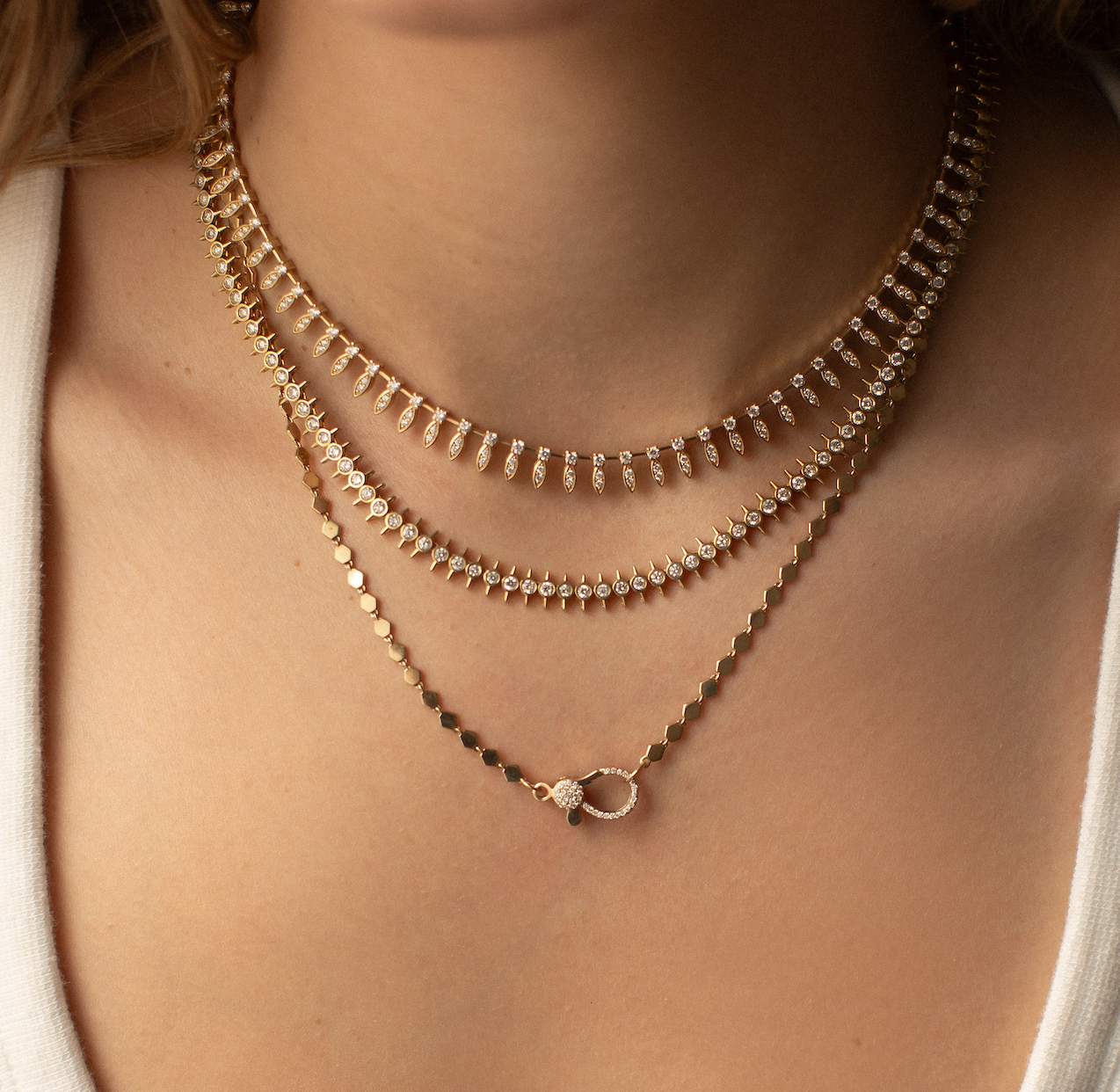 THE DIAMOND EGYPTIAN GODDESS NECKLACE