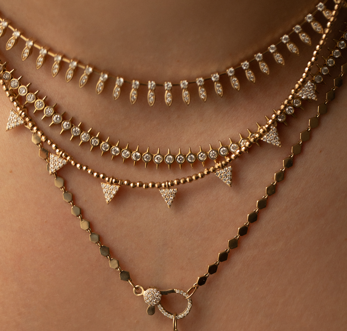 THE DIAMOND EGYPTIAN GODDESS NECKLACE