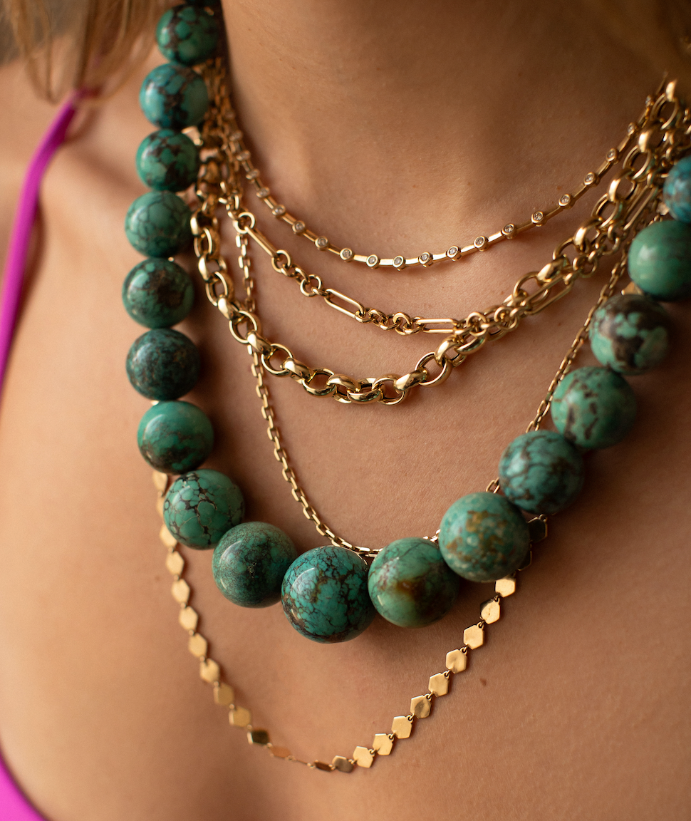 14K GOLD LINK CHAIN 16-18"