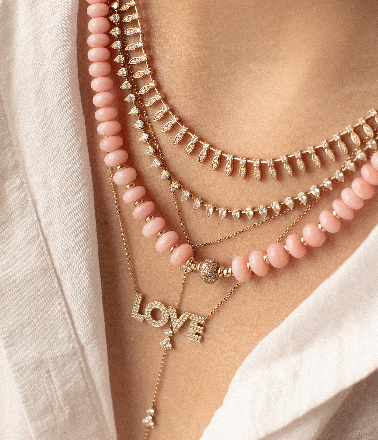 PINK OPAL NECKLACES