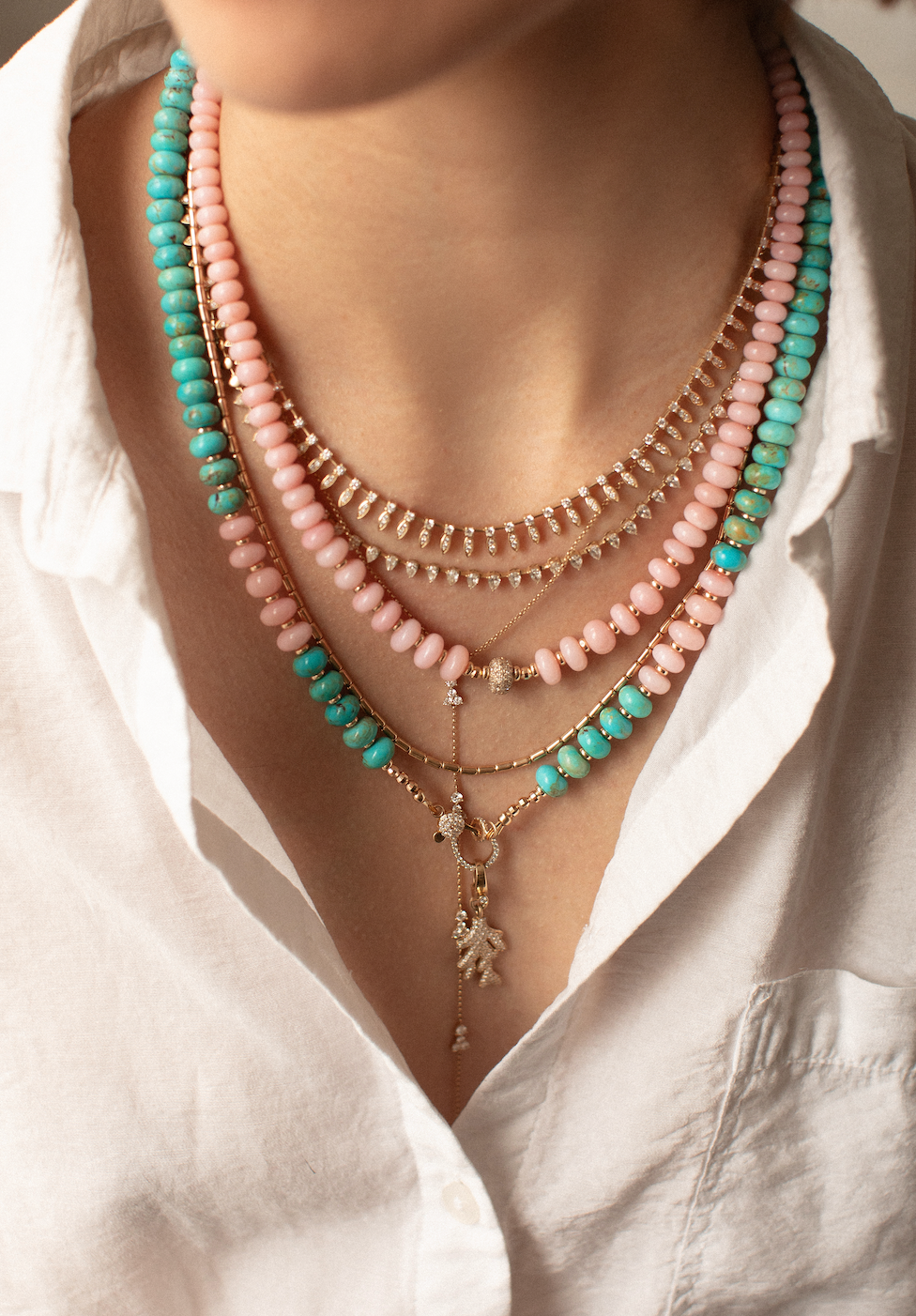 PINK OPAL NECKLACES