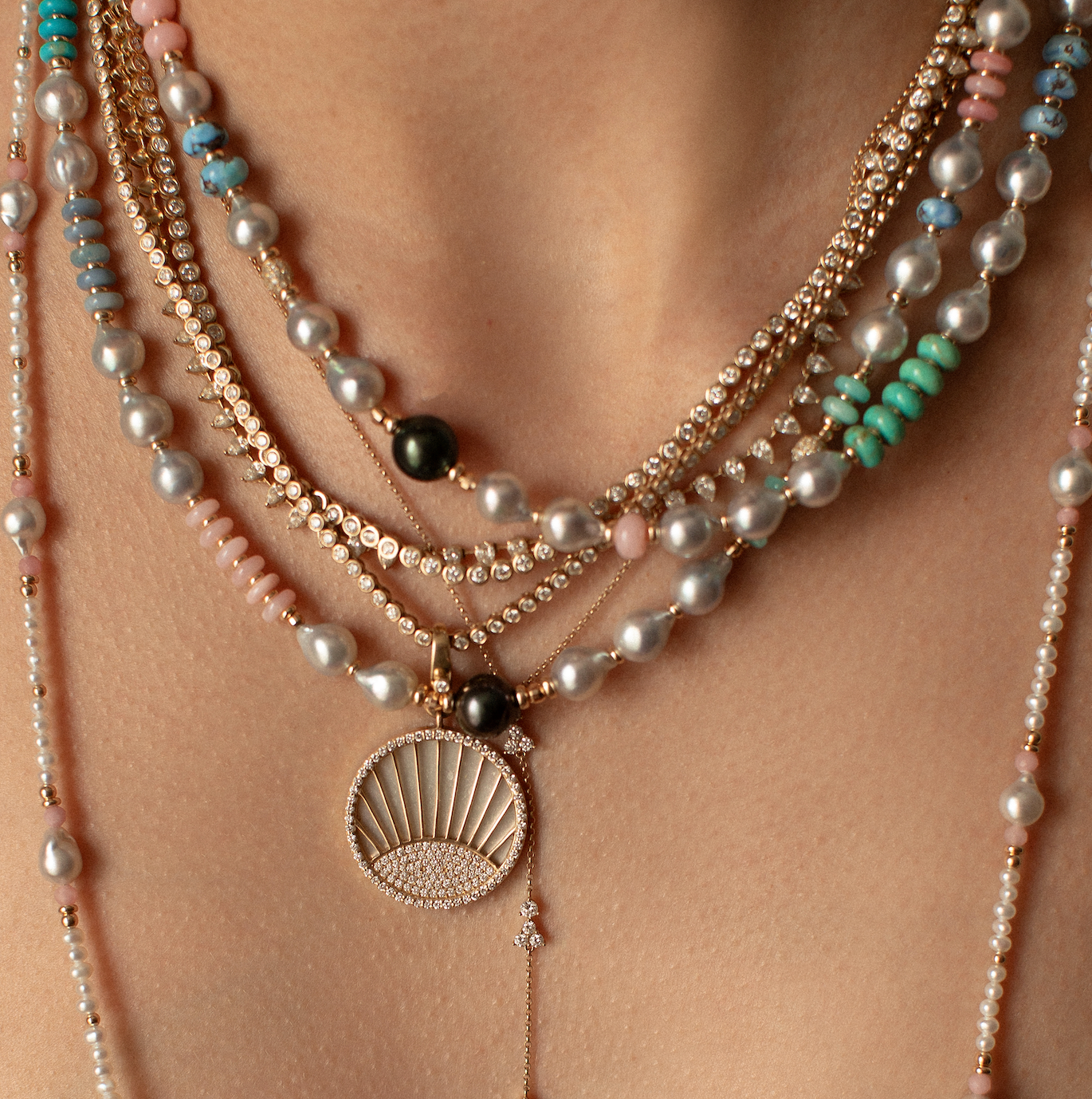 AKOYA PEARL ANTIQUITY COLLECTION NECKLACES