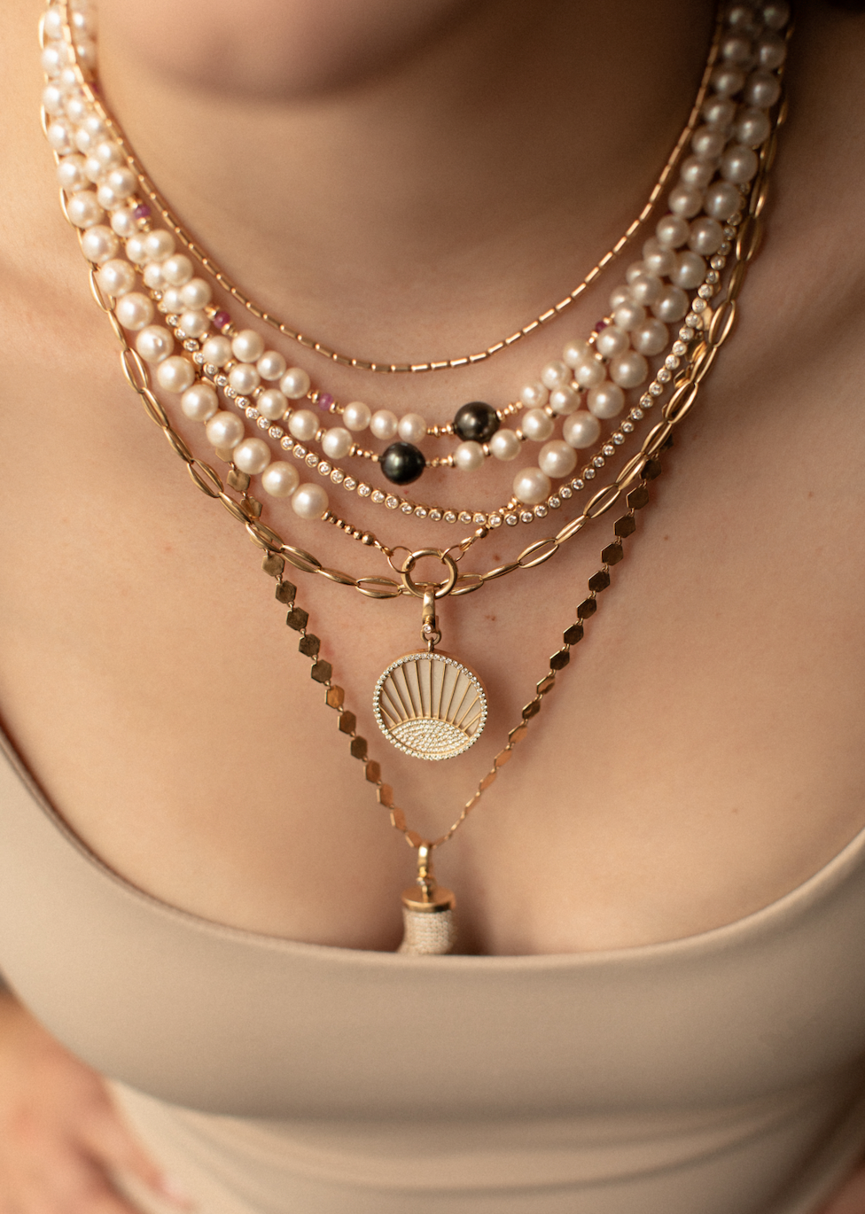 SOLID 14K GOLD PUFFY LINK CHAIN
