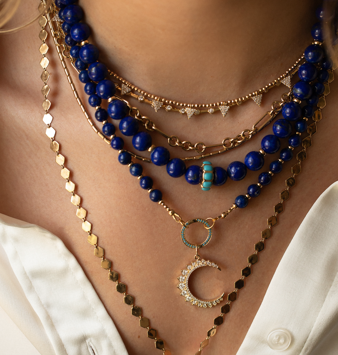 14K GOLD DISC CHAIN