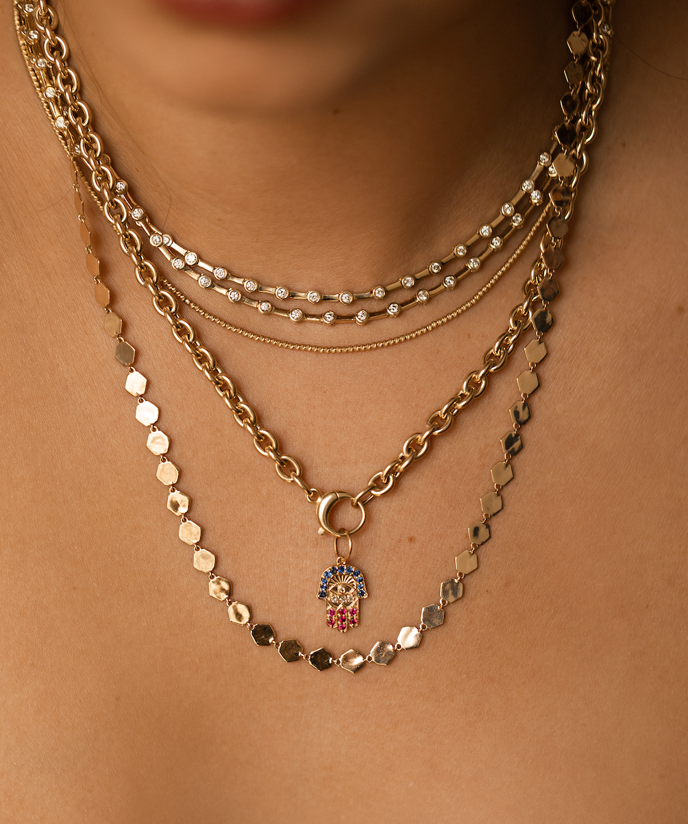 GOLD HAMSA PROTECTION AMULET