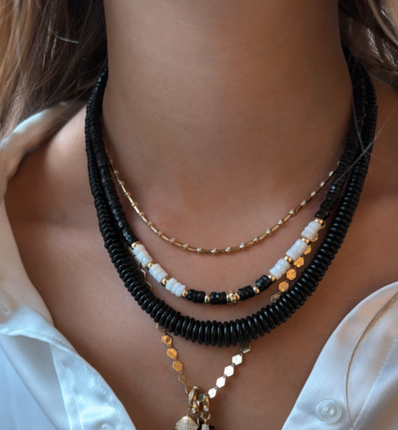 BLACK SPINEL GRADUATED STRAND