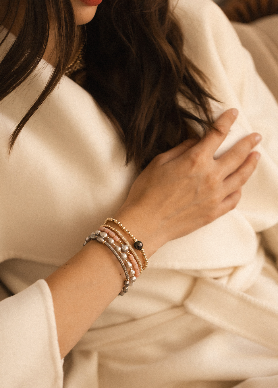 AKOYA & 14K GOLD BRACELET