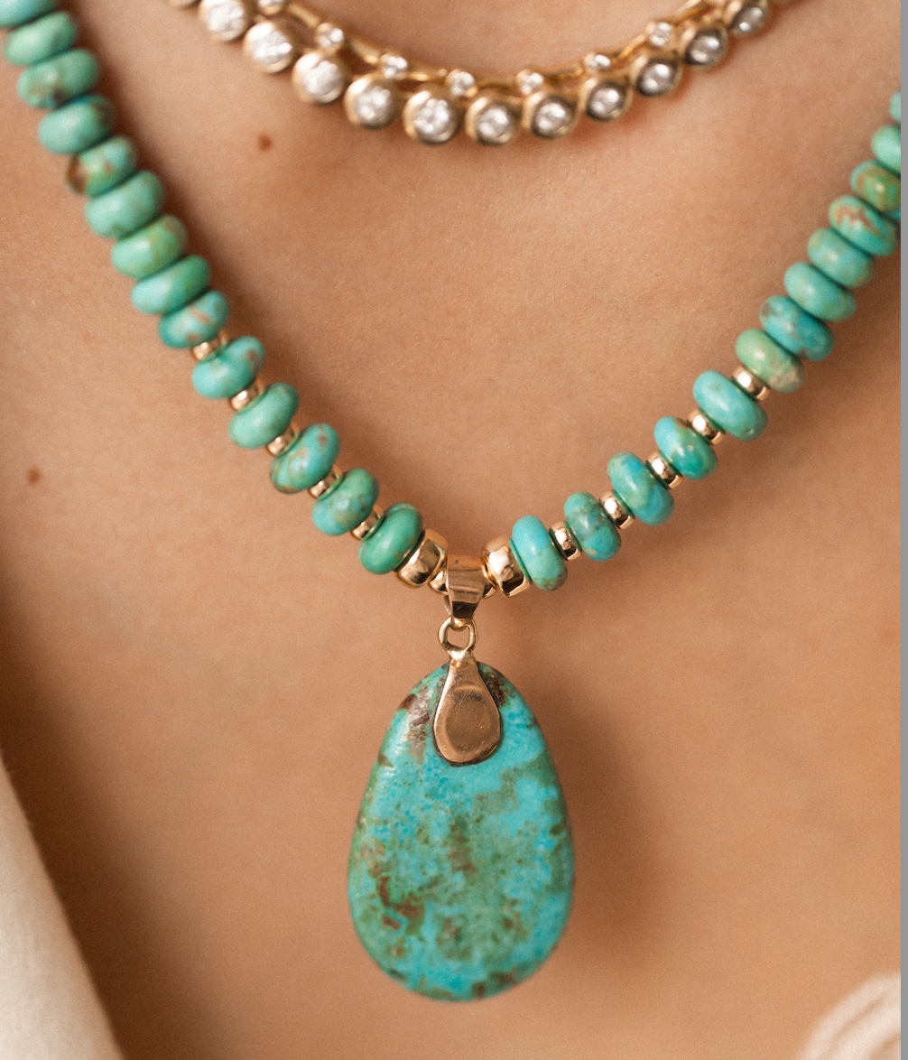 TURQUIOSE NECKLACE WITH PENDANT