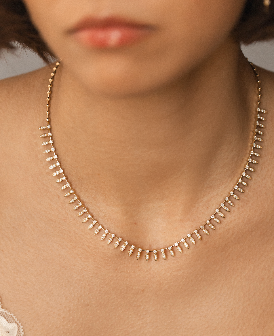 THE DIAMOND EGYPTIAN GODDESS NECKLACE