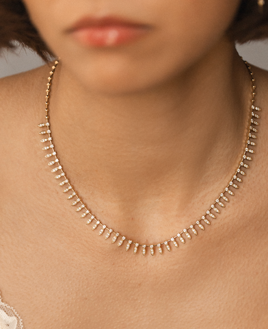 THE DIAMOND EGYPTIAN GODDESS NECKLACE