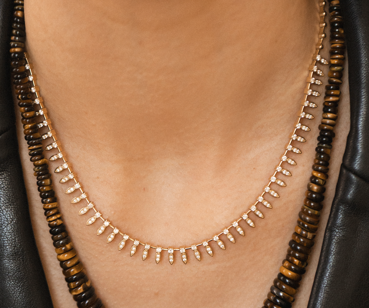 THE DIAMOND DROP TENNIS NECKLACE