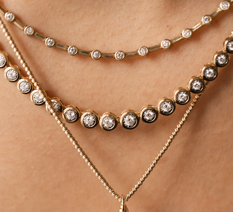 THE GOLD SPARKLE BEADED CHAIN