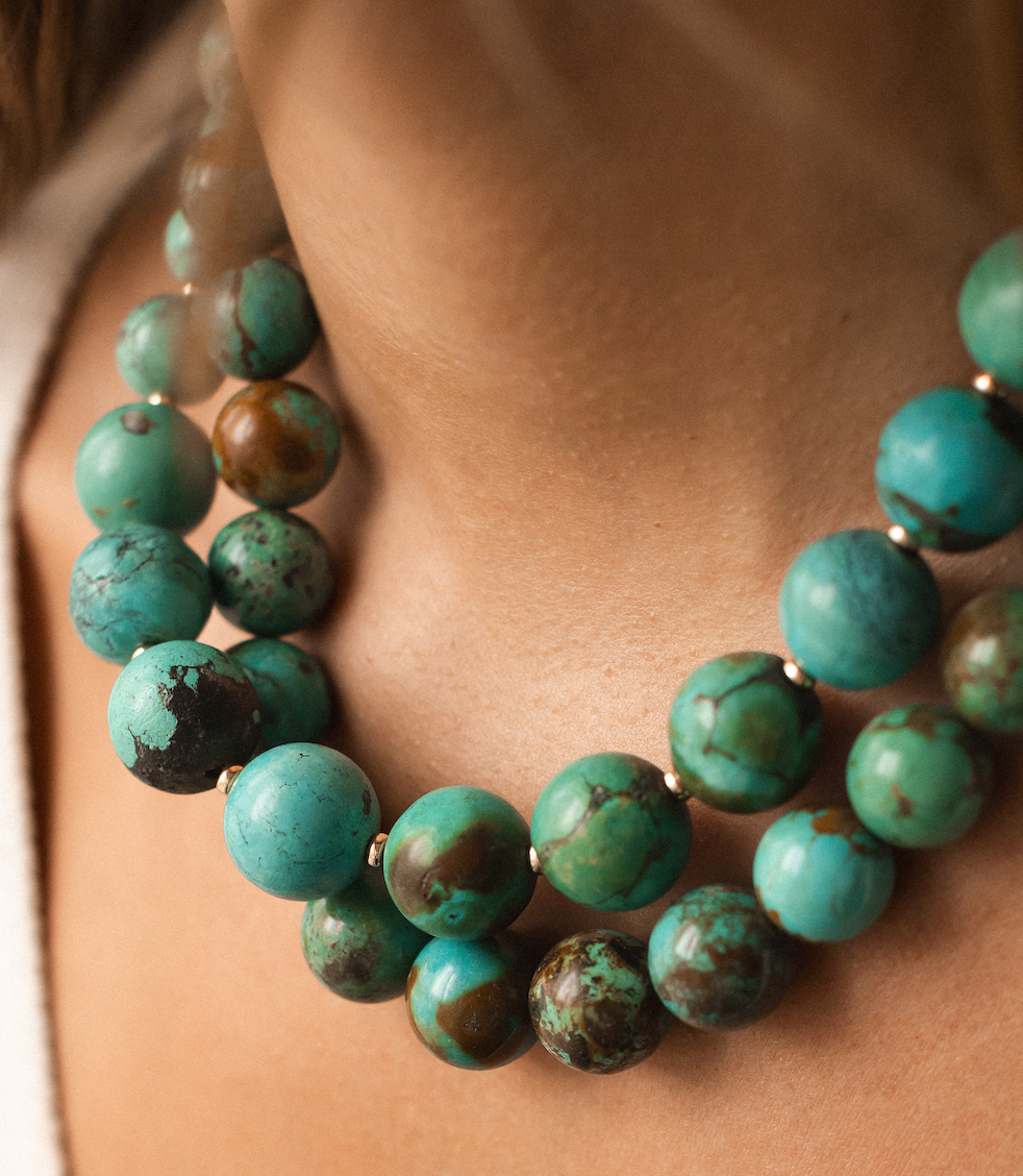 ONE OF A KIND VINTAGE TURQUOISE ROUNDS